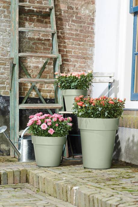 green basics top planter 47cm steengroen